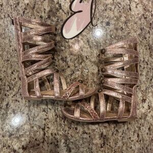 💖 Sz10 Jenna Gladiator Sparkle Joyfolie Sandals💖